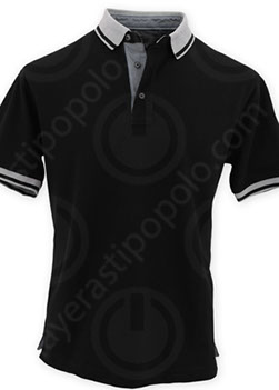 Playera Tipo Polo Cuello Mao Blanca